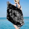 Day Of The Dead Celebration Beach Towel, Super Soft Microfiber, Gift for Her/Him, Birthday, for Pool, Beach, Travel, Home Decor Fan gifts