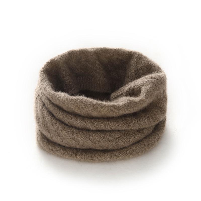 Autumn/Winter 100% Pure Cashmere Maple Leaf Hollow Unisex Neck Gaiter Scarf