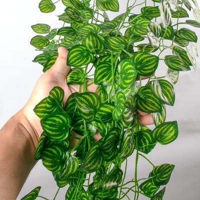2.4M Artificial Vine Ivy Plant Green Leaves Wall Hanging Garland Wedding Party Home Garden Decoration Fake Foliage Rattan Wreath