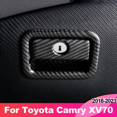 Toyota Camry 70 XV70 2018 2022 2023 Hibrit Araba Yardımcı Pilot Eldiven Saklama Kutusu Sapı Kase Kapağı Trim Aksesuarları