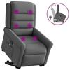 VidaXL Reclining Massage Armchair Dark Grey Fabric 3303325