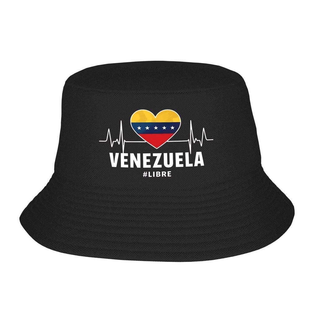 Venezuela Coat Of Arms Bucket Hat Unisex Travel Venezuelan Sun Hats Fashion Packable For Outdoor Sport Fishing Hats Dropshipping