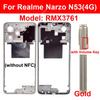 Middle Frame Housing For Realme Narzo N53 N55 N63 4G Middle Housing Holder Middle Frame Housing Cover Replacement