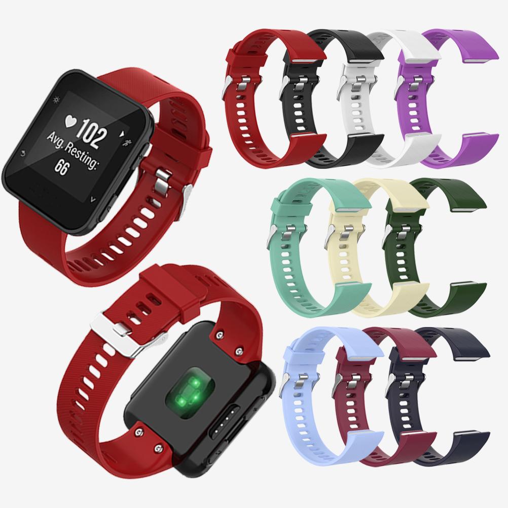 Silicone Sport Watch Strap for Garmin Forerunner35 Forerunner30 ForeAthlete 35J Forerunner35J