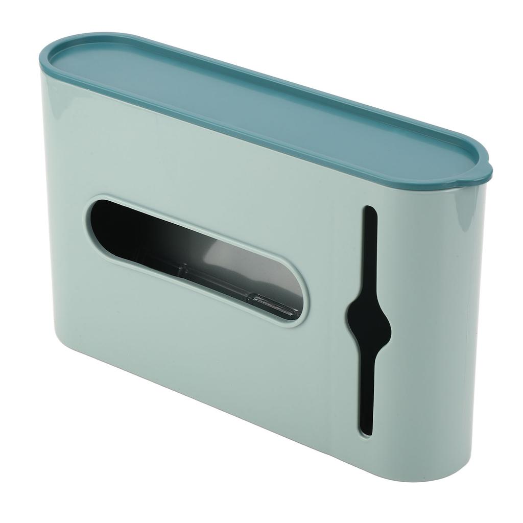 Grocery Bag Dispenser Visible Window Design Large Capacity Dustproof Lid Plastic Bag for Kitchen Bedroom