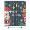 TU Christmas Shower Curtain Festive Holiday Decor Merry Xmas Bathroom Set Waterproof Holiday Home Decor Gift Modern Style