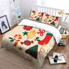 Christmas Themed Festive Decor Bedding Duvet Cover Set Duvet Cover Pillowcases  (1*Duvet Cover 2*Pillowcases, Without Duvet Insert)