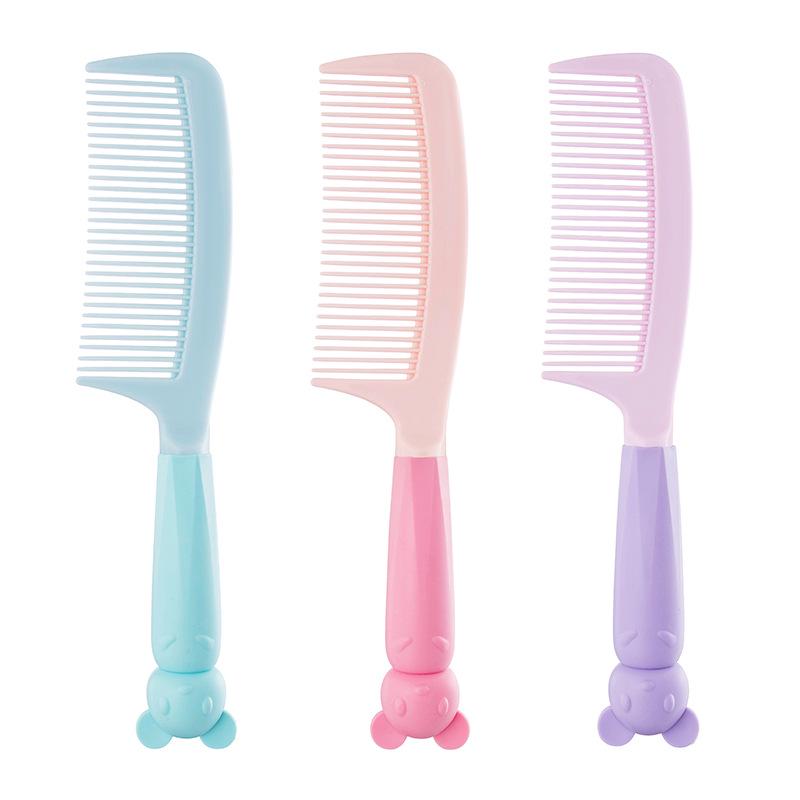 Portable Cute Cartoon Mirror and Air Cushion Comb Set for Fluffy Styling and Curly Long Hair