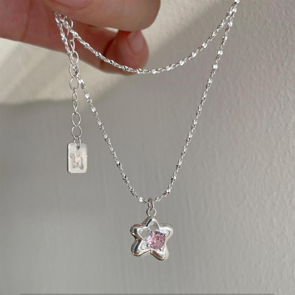 Pearl Butterfly Necklace Female Design Sense High Sense Does Not Fade Accessories Collarbone Chain Tide