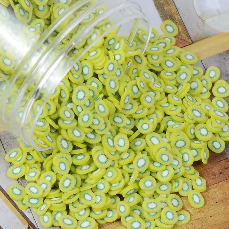 Craft Factory Sale 5mm Resin Polymer Clay Fruit Slices DIY Accessories for Nail Art Decoration Use As Souvenir Style Artificial