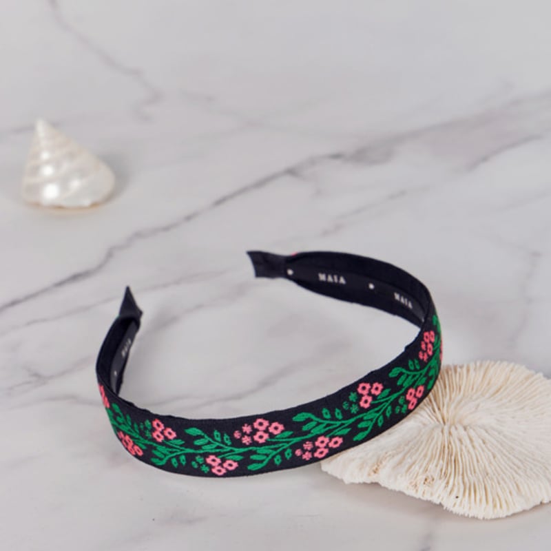

MAIA Pink Vine Headband P - Green green