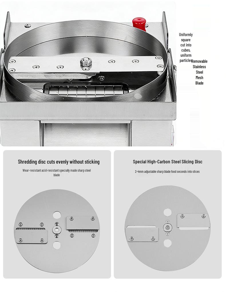 Commercial Electric Potato Cutter for Stalls and Canteens - Essential Dicer for Vegetables