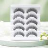 Yousheng 5 Pairs False Eyelashes All-match Natural Long 3D Mink Lashes Curling Fake Eye Lashes Makeup Tool for Party
