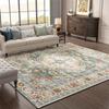 1pc Living Room Mat Washable Mat for Bedroom Dining Room Kitchen Indoor Mat, Soft Machine Washable Vintage Mat, Beige
