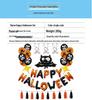 Halloween Bat Balloon & Swirl Decoration Set for Holiday Celebrations