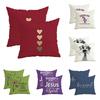 Red Pillows With Heart Designszipper Design, Decorative Pillowcase, 45X45 Cm Pillowcase