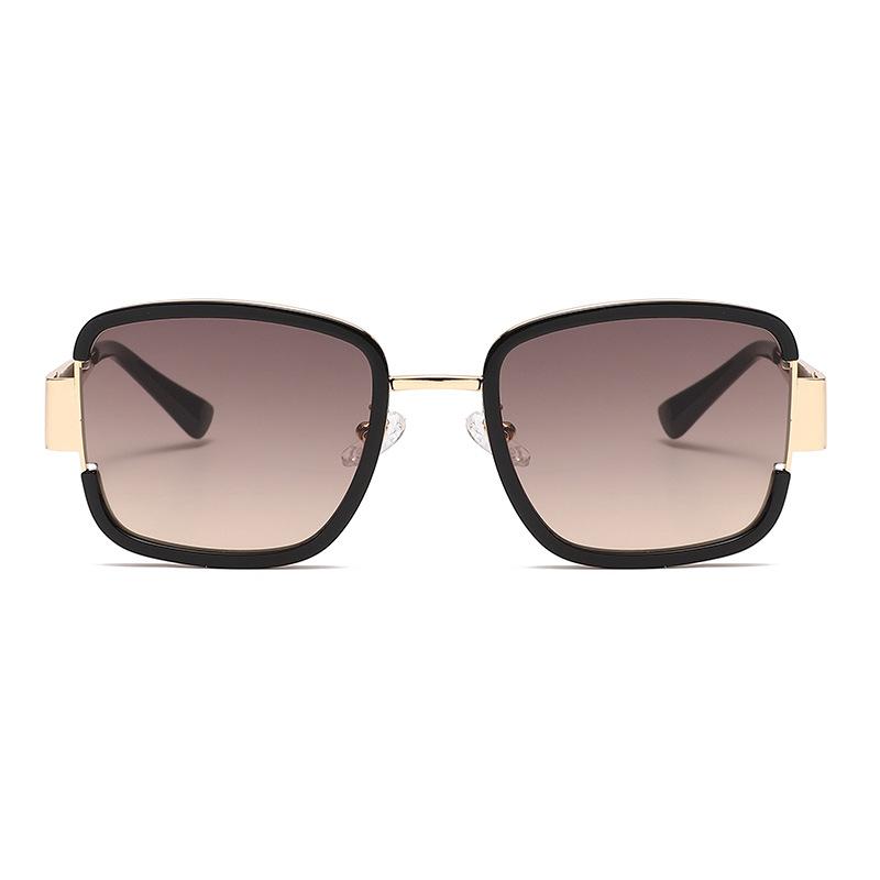 Polygon Large Frame Square Metal Retro Sunglasses Sunglasses Fashion