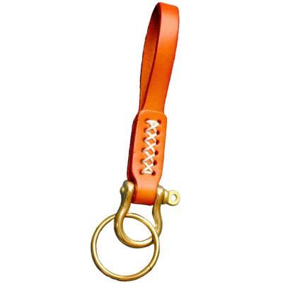 Uma Chaveiro, Argola, Pingente, Couro, Estiloso, Masculino Feminino de Limitação Chave Retro e AN061, (Camelo)