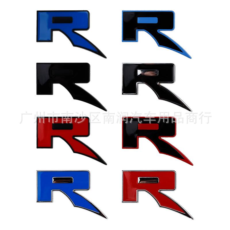 3D Metal R Logo Emblem Letters Car Trunk Badge R Sticker Accessories For Raptor RAPTOR SVT