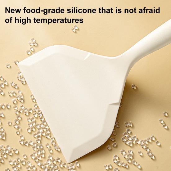 Food Grade Silicone Spatula Wide Blade with Hanging Hole High Temperature Resistant Spatula Pancakes Burgers Kitchen Tool