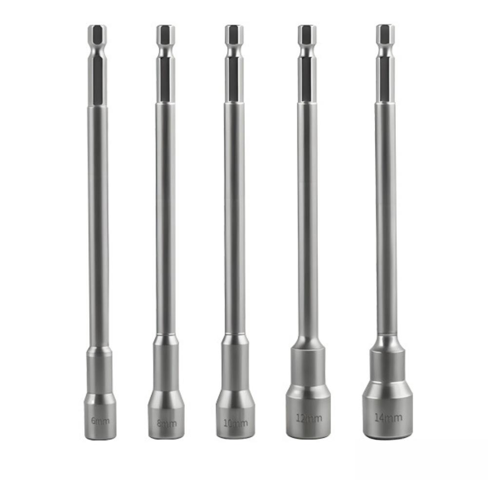 Hex Driver Bit Magnetic Hex Bit For Garage Use Strong Magnetic Core Magnetized Tip Retention Hexagonal Shaft Design