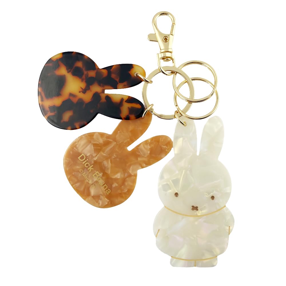 

Showbido Dick Bruna Charm Miffy Key Ring Keychain Acrylic Charm Acrylic Keychain Bag Charm Marble Tortoiseshell MF46824 Die-Cut Shell-Like