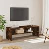VidaXL TV Stand Smoked Oak 120x40x40 Cm Engineered Wood, TV Stand, TV Buffet, Multimedia Cabinet, TV Bench, Hi-fi Cabinet, 835564