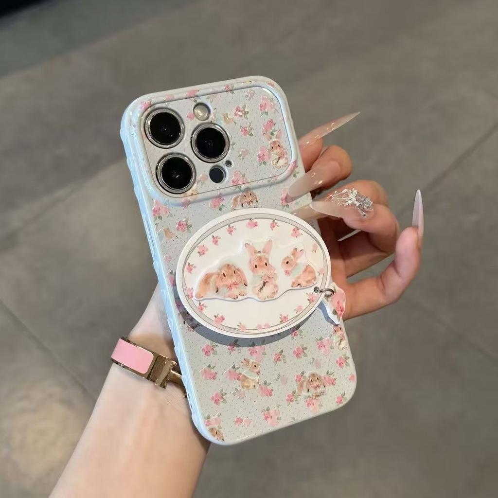 Cute Doll Bracket Is Suitable for Apple 17promax Mobile Phone iphone16Pro Love Window Mobile Phone Case