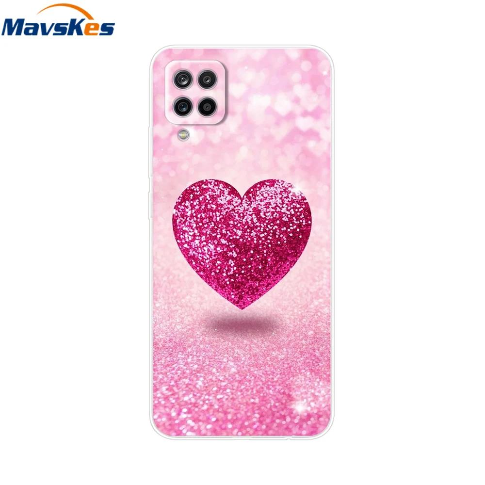 Phone Case For Samsung Galaxy A12 Case SamsungA12 Silicone Clear TPU Painted Soft Cover For Samsung A12 A 12 Bumper Fundas Etui