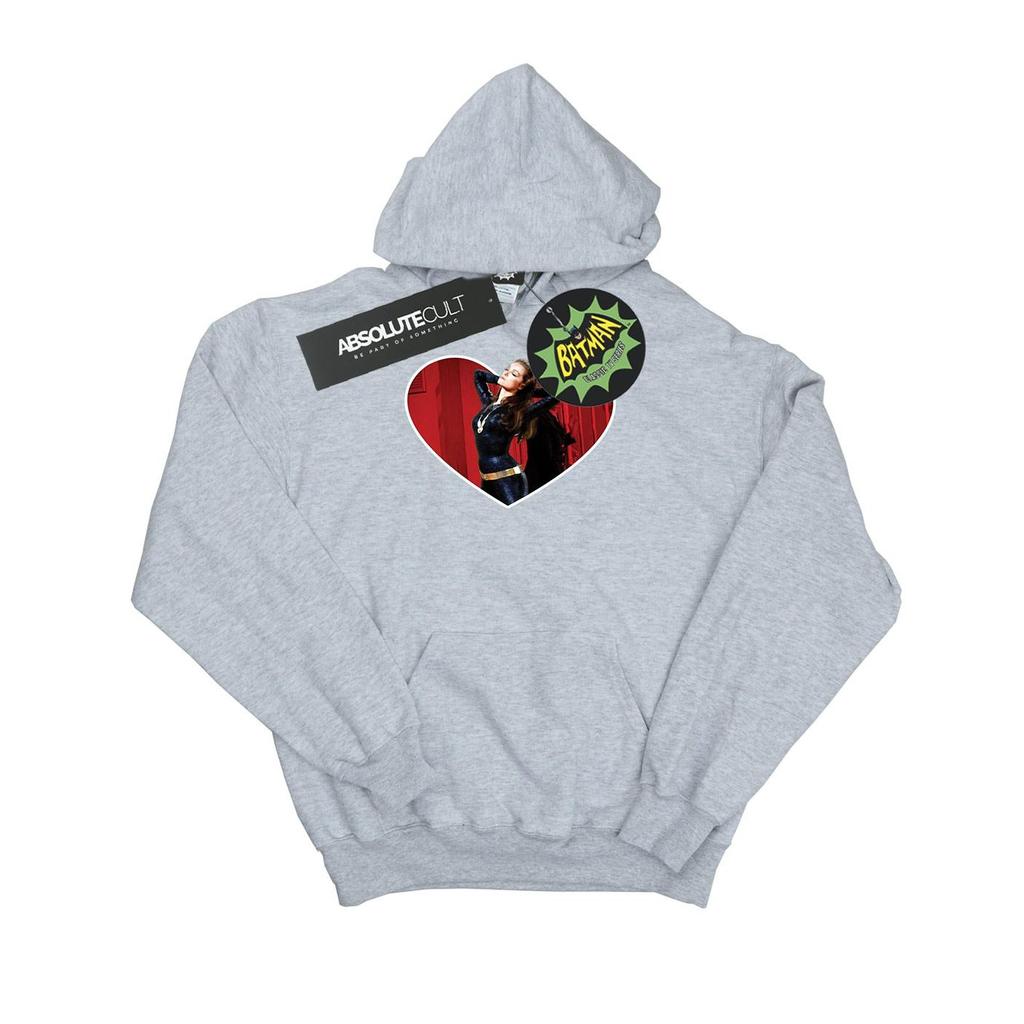 DC Comics Mens Batman TV Series Catwoman Heart Hoodie