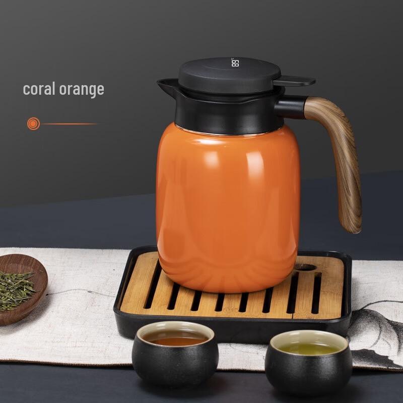 BEANBEANLOVE 316 Stainless Steel Smart Temperature Display Insulated Tea Thermos