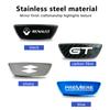Car Steering Wheel Emblem Sticker Accessories For Renault RS GT Clio T Megane PARLS PREMIERE Captur Trafic Twingo Scenic 2 Kadjar