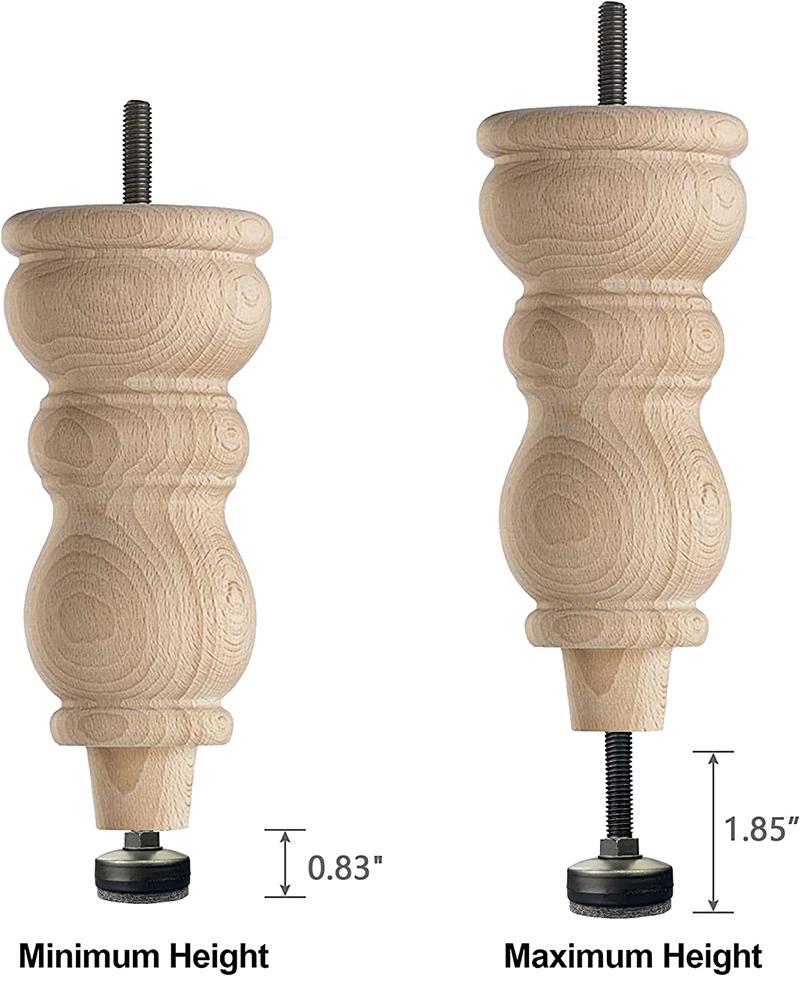 4 buc. Picioare de nivelare reglabile Nivele de mobilier, Nivele de picioare rezistente, cu șuruburi cu inserții filetate pentru masă, dulap, canapea