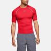 Under Armour Training Slim Fit Short Sleeve Fitness Shirt Men Tops Red 1257468-600