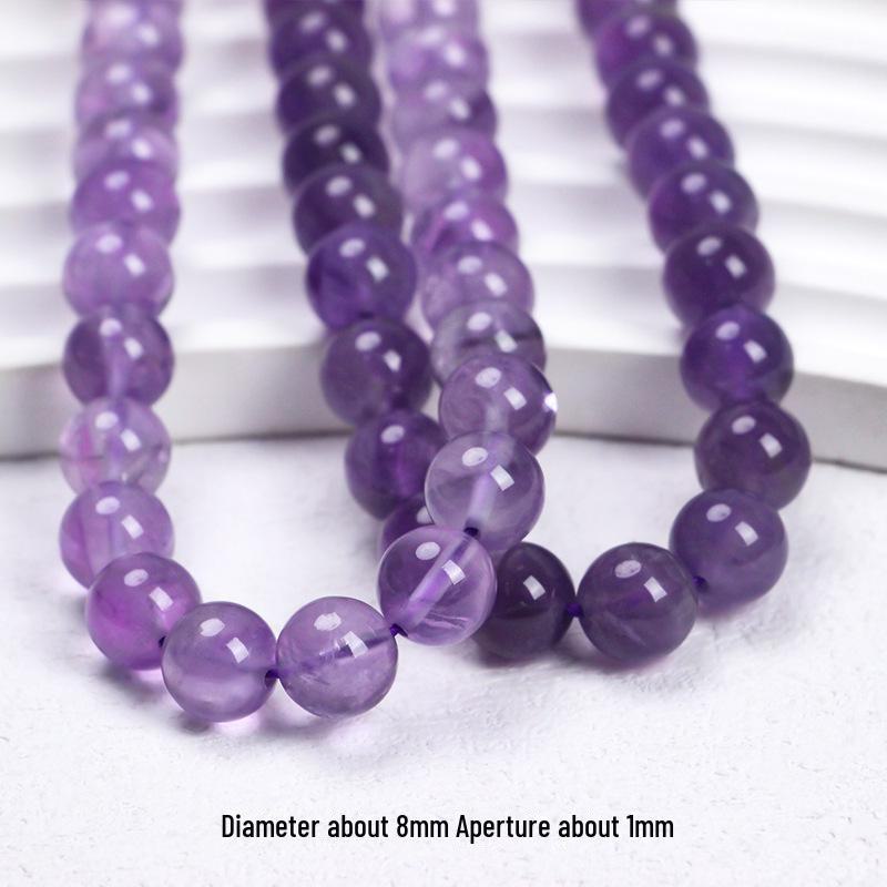 Perilla Naturalne brazylskie koraliki z ametystu do tworzenia biżuterii DIY: Bransoletka, Naszyjnik i Kolczyki