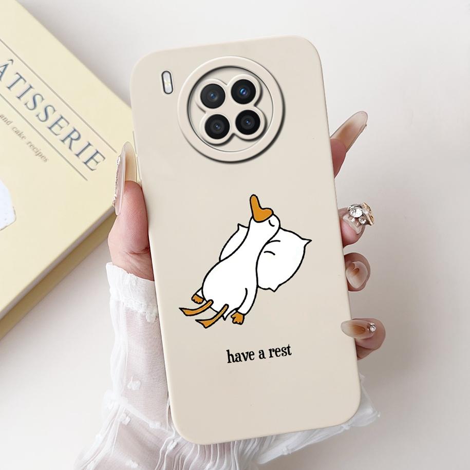 For Huawei Nova 8i Case Nova8i 8 i Cover NEN-L22 NEN-LX1 NEN-LX3 Silicone Coque Soft Square Fundas For Honor 50 Lite Phone Cases