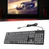 Retro Wired Gaming Mechanical Keyboard Key Click with 104 Keys Mixed Light Ergonomic Design