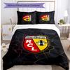 Lens FC Printed 3PCS Bedding Set Breathable Duvet Cover with Pillowcases Decorative Bed Linen for Bedroom Home