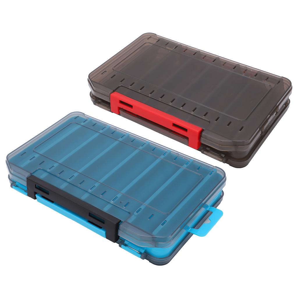 Double Sided Lure Box Breathable Ventilation Fall Protection Double Sided Fishing Box Anti Lost with