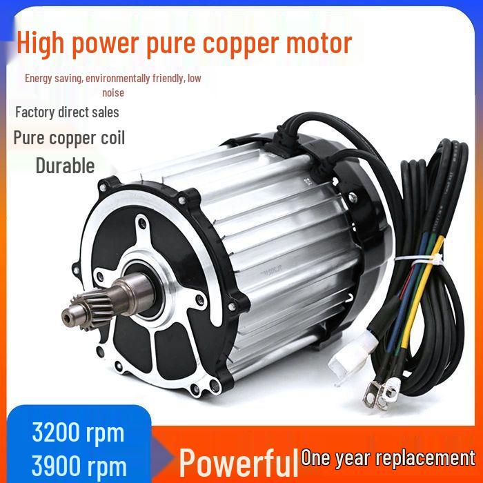 Universal Pure Copper Brushless DC Motor for Electric Tricycle - 48V/60V, 800W/1000W/1200W