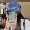 Korean Style Retro Denim Fisherman Beret — Women's Face-Slimming Slouchy Painter Bucket Hat