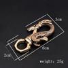 2 Pcs Brass Keychain Bottle Opener Beverage Can Car Key Hook Keyring Tool Retro Dragon Design
