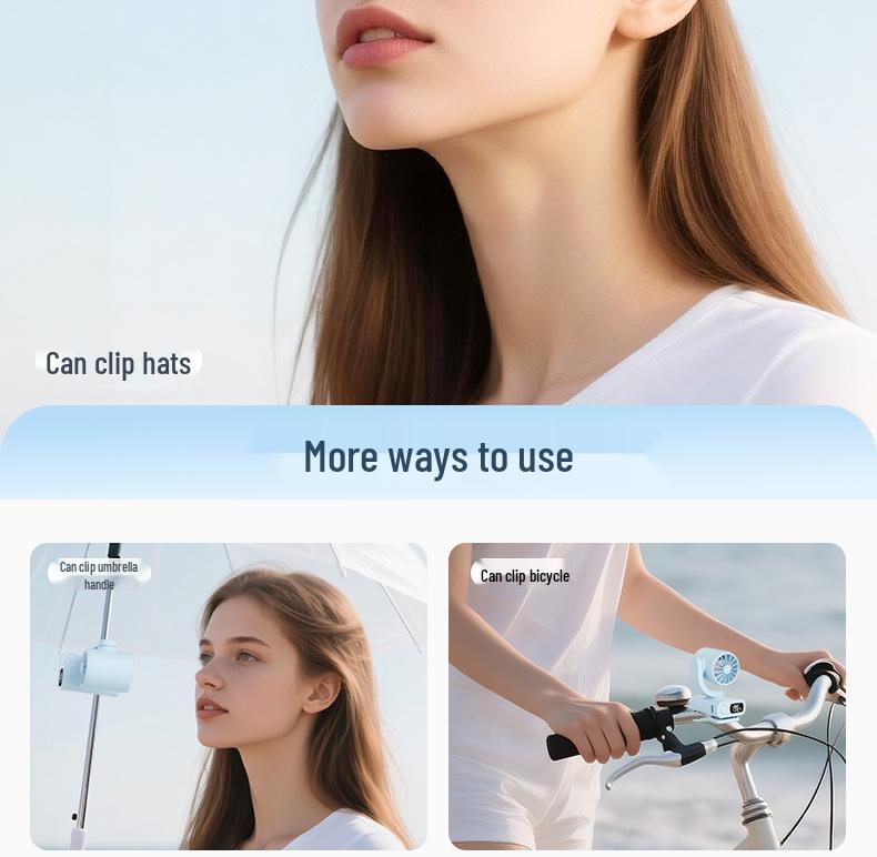Portable Mini Clip Fan for Desktop or Outdoor Use