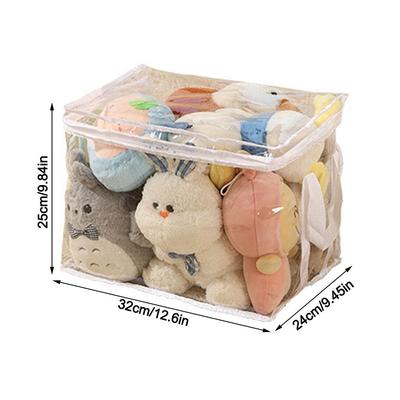 Portable PVC Toy Storage Box Large Capacity Waterproof Collapsible Pouch with Handle Multifunctional Book Storage Bag