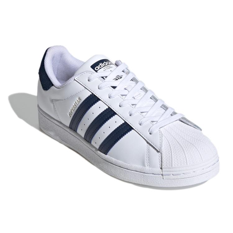 Adidas Originals Superstar Shoes 'Cloud White Navy Blue' FZ3560