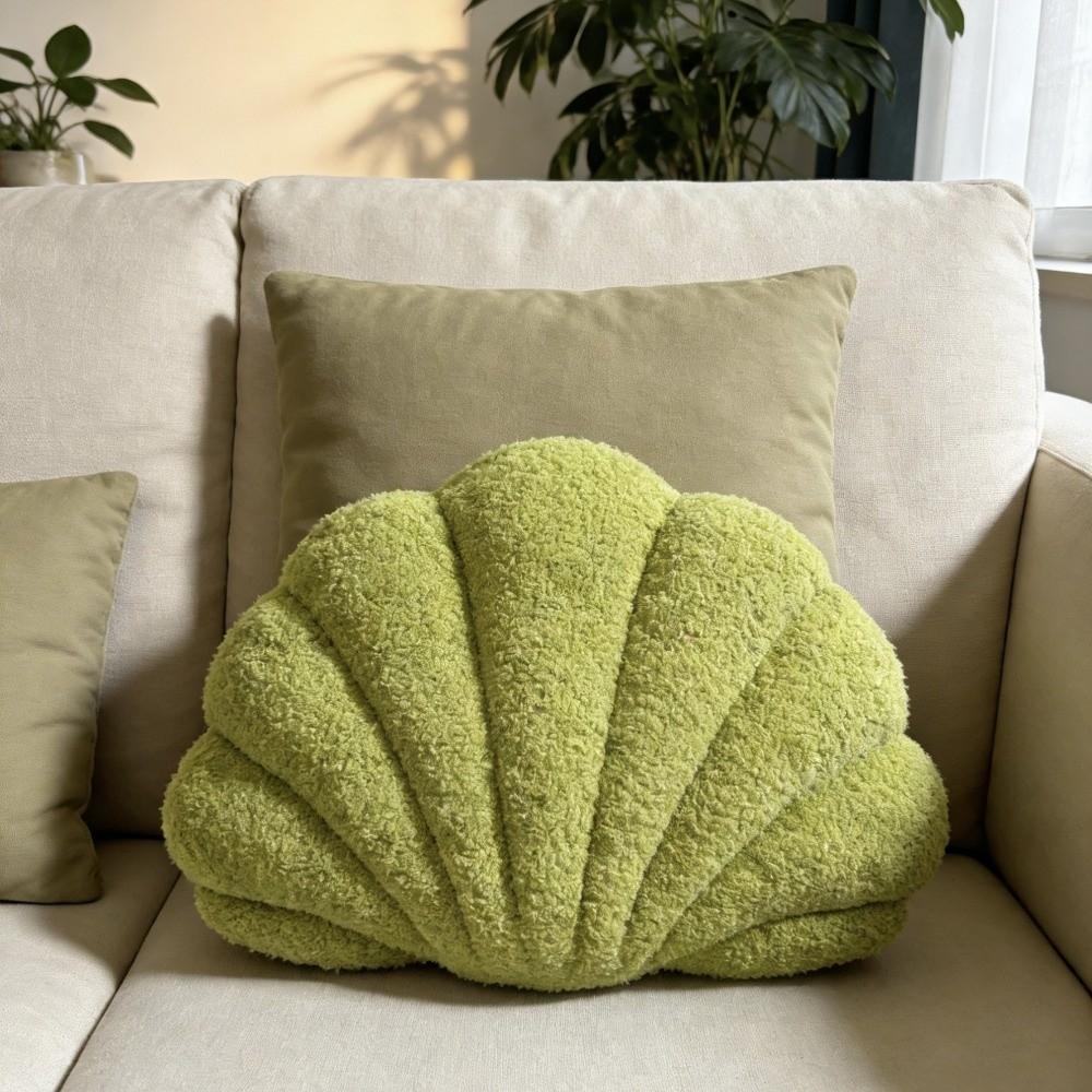 Seashell Sofa Cushion Solid Color Office Decor Pillow Modern Throw Pillow