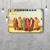 Foreigner Band Retro Vintage Tin Sign Poster Decorative Plaque Metal Plate Wall Decor