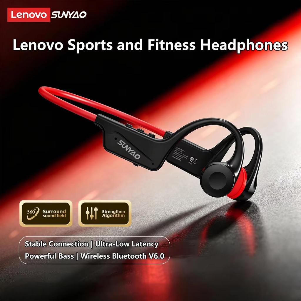 Lenovo S107 Bone Conduction Earphone TWS Fone Bluetooth Wireless Headphone Driving Cycling Earbuds Sports Running Headset