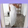 Elegante Vestido Maxi de Verão para Mulheres Plus Size com Design Sem Mangas de Cintura Alta