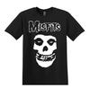 Misfits Schedel Wit Punk, Rock, Band Heren- en Dames T-shirts Zwart S-3XL